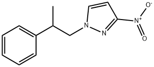 3-nitro-1-(2-phenylpropyl)-1H-pyrazole Struktur