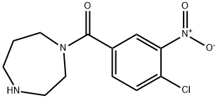 1-(4-chloro-3-nitrobenzoyl)-1,4-diazepane Struktur