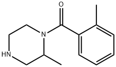 2-methyl-1-(2-methylbenzoyl)piperazine Struktur