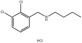 butyl[(2,3-dichlorophenyl)methyl]amine hydrochloride Struktur