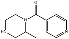 2-methyl-1-(pyridine-4-carbonyl)piperazine Struktur