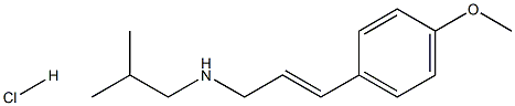 [(2E)-3-(4-methoxyphenyl)prop-2-en-1-yl](2-methylpropyl)amine hydrochloride Struktur