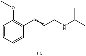 [(2E)-3-(2-methoxyphenyl)prop-2-en-1-yl](propan-2-yl)amine hydrochloride Struktur