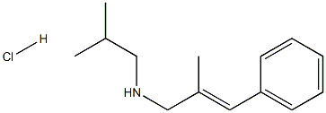 [(2E)-2-methyl-3-phenylprop-2-en-1-yl](2-methylpropyl)amine hydrochloride Struktur