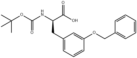 N-Boc-D-3-benzyloxy-Phenylalanine Struktur