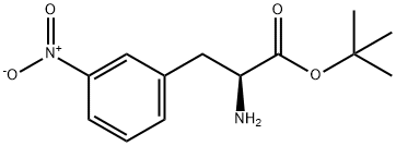 3-nitro- L-Phenylalanine, 1,1-dimethylethyl ester Struktur