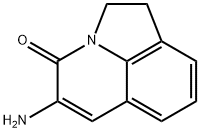 5-Amino-1,2-dihydro-pyrrolo[3,2,1-ij]quinolin-4-one Struktur