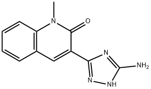 3-(5-Amino-1H-[1,2,4]triazol-3-yl)-1-methyl-1H-quinolin-2-one Struktur