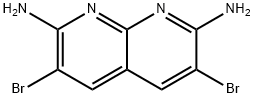 3,6-DIBROMO-1,8-NAPHTHYRIDINE-2,7-DIAMINE Struktur