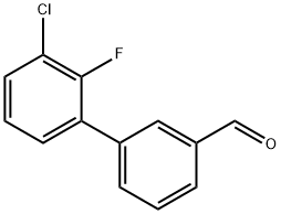 3-CHLORO-2-FLUORO-[1,1-BIPHENYL]-3-CARBALDEHYDE Struktur