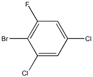 2-bromo-1,5-dichloro-3-fluorobenzene Struktur