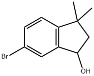 6-Bromo-3,3-dimethyl-indan-1-ol Struktur