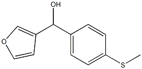 FURAN-3-YL(4-(METHYLTHIO)PHENYL)METHANOL Struktur