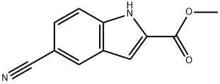 Methyl 5-cyano-1H-indole-2-carboxylate Struktur