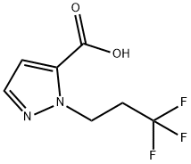 1-(3,3,3-trifluoropropyl)-1H-pyrazole-5-carboxylic acid Struktur