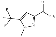 1-methyl-5-(trifluoromethyl)-1H-pyrazole-3-carboxamide Struktur