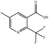 5-methyl-2-(trifluoromethyl)nicotinic acid Struktur