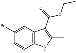 ethyl 5-bromo-2-methyl-1H-indole-3-carboxylate Struktur