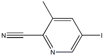 5-Iodo-3-methylpicolinonitrile Struktur