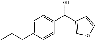 FURAN-3-YL(4-PROPYLPHENYL)METHANOL Struktur