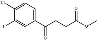 METHYL 4-(4-CHLORO-3-FLUOROPHENYL)-4-OXOBUTANOATE Struktur