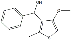 (4-METHOXY-2-METHYLTHIOPHEN-3-YL)(PHENYL)METHANOL Struktur