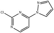 2-chloro-4-pyrazol-1-ylpyrimidine Struktur