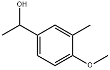 1-(4-Methoxy-3-methylphenyl)ethanol Struktur