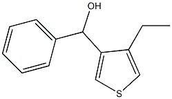 (4-ETHYLTHIOPHEN-3-YL)(PHENYL)METHANOL Struktur