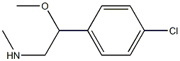 [2-(4-Chloro-phenyl)-2-methoxy-ethyl]-methyl-amine Struktur