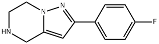 2-(4-fluorophenyl)-4,5,6,7-tetrahydropyrazolo[1,5-a]pyrazine Struktur