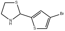 2-(4-bromothiophen-2-yl)-1,3-thiazolidine Struktur