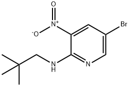 5-bromo-N-(2,2-dimethylpropyl)-3-nitro-2-pyridinamine Struktur