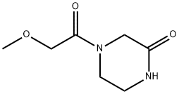 4-(2-methoxyacetyl)piperazin-2-one Struktur