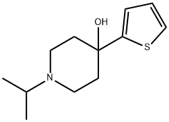 1-ISOPROPYL-4-(THIOPHEN-2-YL)PIPERIDIN-4-OL Struktur