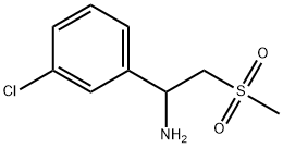 1-(3-Chloro-phenyl)-2-methanesulfonyl-ethylamine Struktur