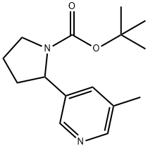 2-(5-Methyl-pyridin-3-yl)-pyrrolidine-1-carboxylic acid tert-butyl ester Struktur