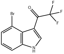 1-(4-Bromo-3-indolyl)-2,2,2-trifluoroethanone Struktur