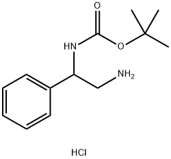 2-(Boc-amino)-2-phenylethylamine Hydrochloride Struktur