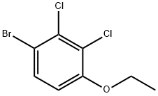 1-bromo-2,3-dichloro-4-ethoxybenzene Struktur