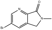 3-Bromo-6-Methyl-5,6-Dihydro-Pyrrolo[3,4-B]Pyridin-7-One Struktur