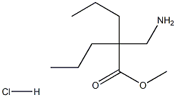 METHYL 2-(AMINOMETHYL)-2-PROPYLPENTANOATE HCL Struktur