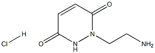 1-(2-アミノエチル)-1,2-ジヒドロ-3,6-ピリダジンジオン塩酸塩 化學構造式