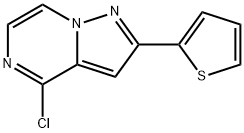 4-chloro-2-(thiophen-2-yl)pyrazolo[1,5-a]pyrazine Struktur