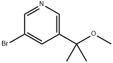 3-BROMO-5-(2-METHOXYPROPAN-2-YL)PYRIDINE Struktur