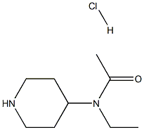 N-Ethyl-N-(piperidin-4-yl)acetamide hydrochloride Struktur