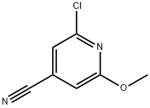 2-Chloro-6-methoxyisonicotinonitrile Struktur