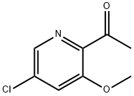 1-(5-Chloro-3-methoxy-pyridin-2-yl)-ethanone Struktur