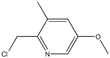 2-(Chloromethyl)-5-methoxy-3-methylpyridine Struktur