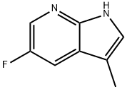 1H-Pyrrolo[2,3-b]pyridine, 5-fluoro-3-methyl- Struktur